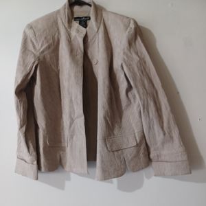 Willsmith Womens Jacket Size 6 Taupe Color Pre Owned